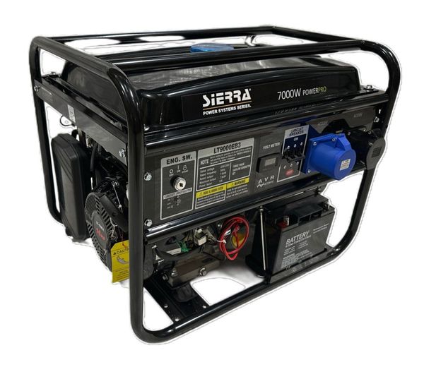 1 & 3-Fas 230V - 7000W Bensinaggregat