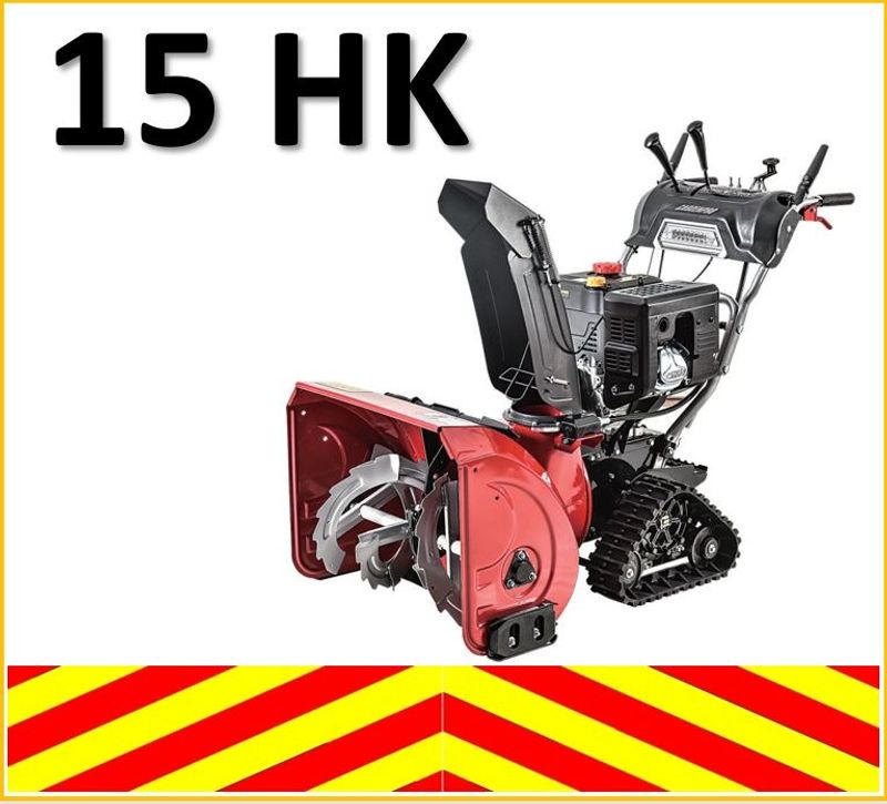 UTSOLGT Kraftig 15HK snøfreser - Beltedrevet - 230V el.start 