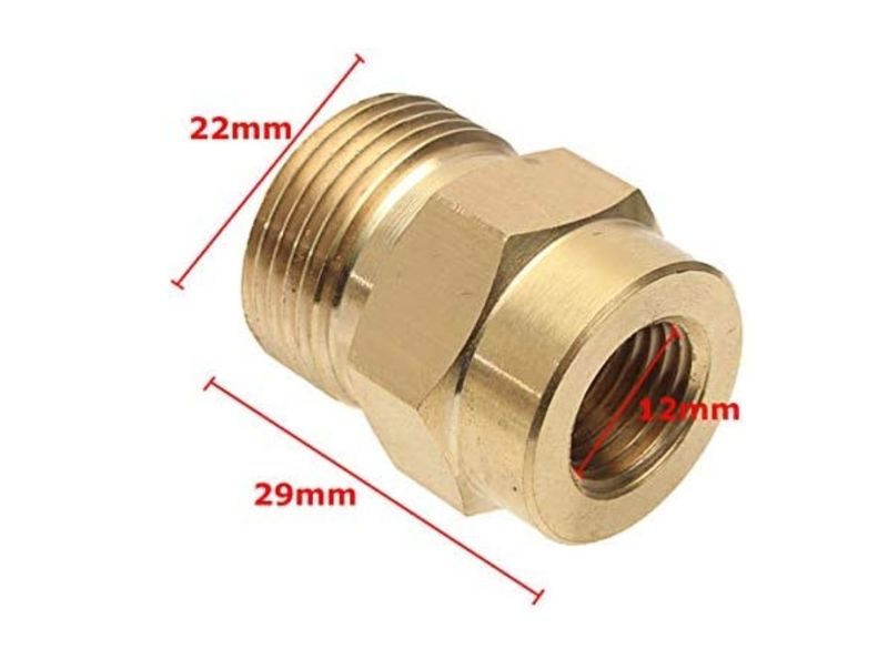 M22 til 12mm overgang /adapter